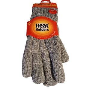 Heat Holders Gray Knit Gloves